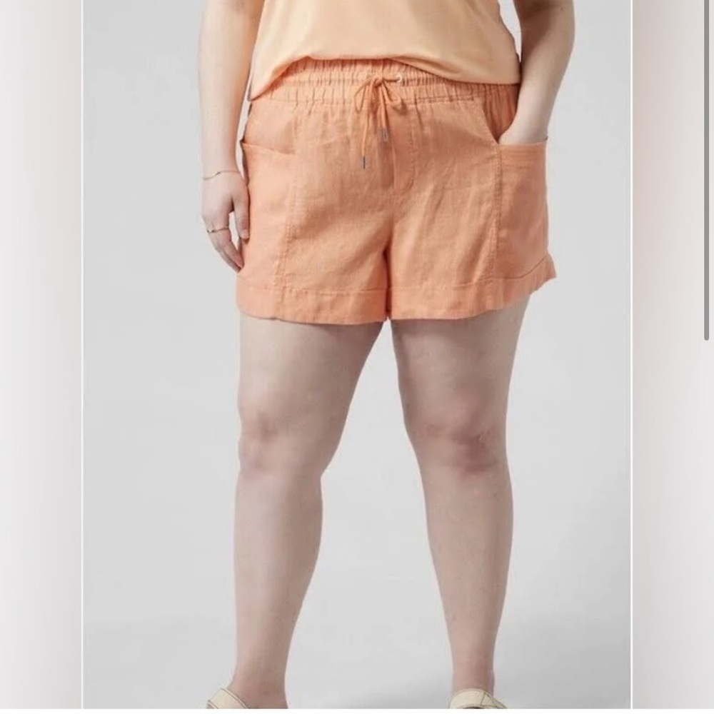 Athleta Cabo Linen 4” Cargo Shorts - Picture 1 of 6